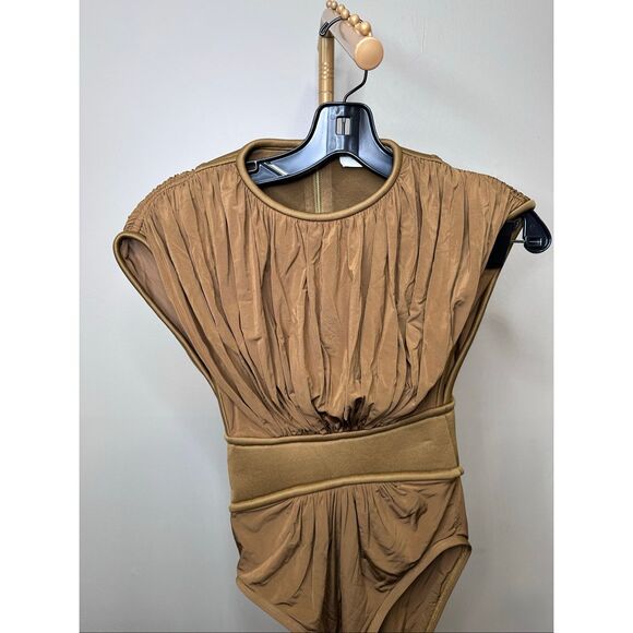 ZIMMERMANN Illuminate Bodysuit in Khaki Zimmerman 0 (XS) $595 - Picture 6 of 9